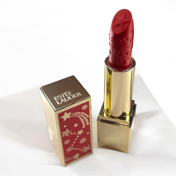 Estee Lauder Limited Edition Starlet Red Lipstick - Picture 1 of 3